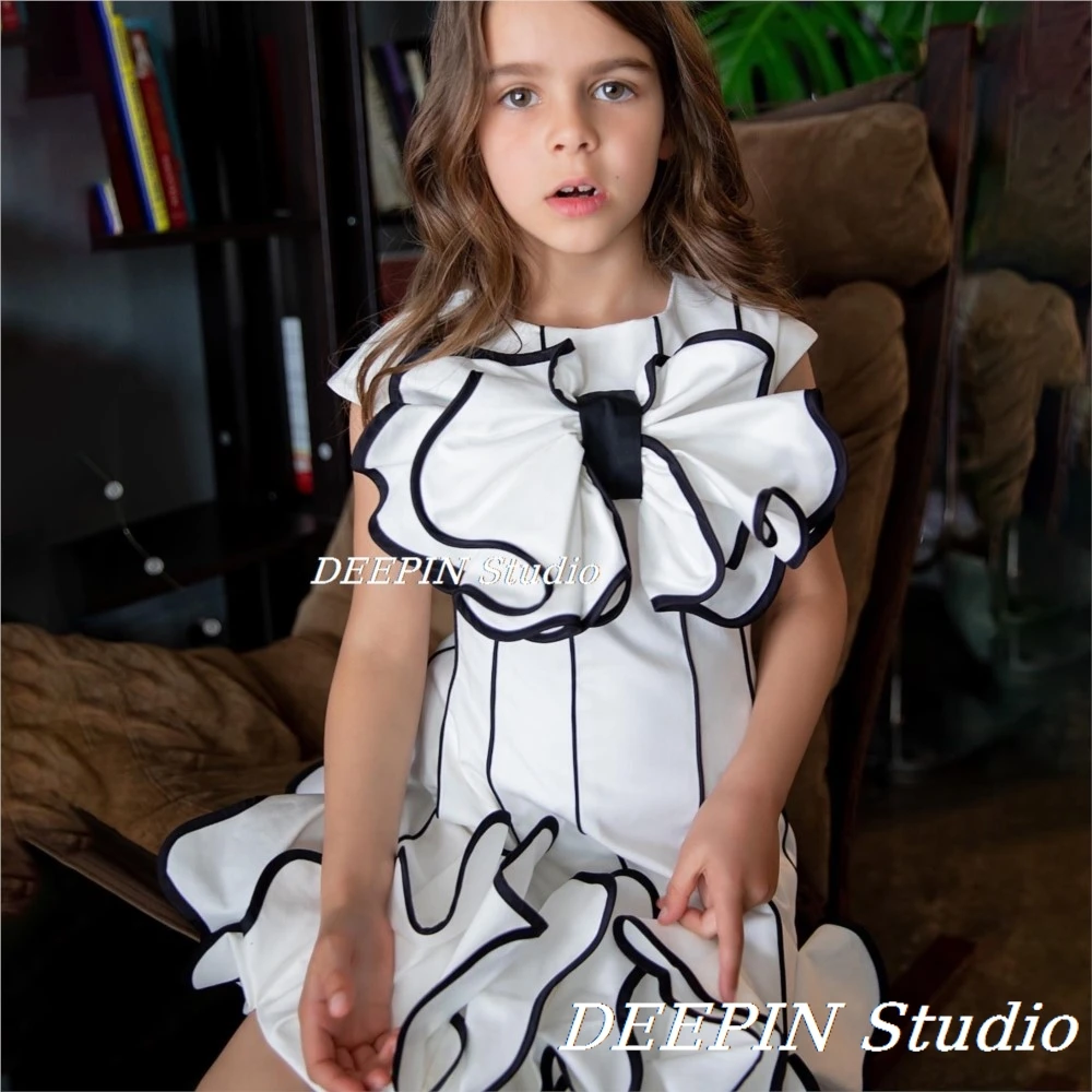 New 2024 Girls Eid Al Fitr Dress Party Dress Vestidos Holiday Wedding Designer Advanced Design Children Kid Costume Baby Clothes