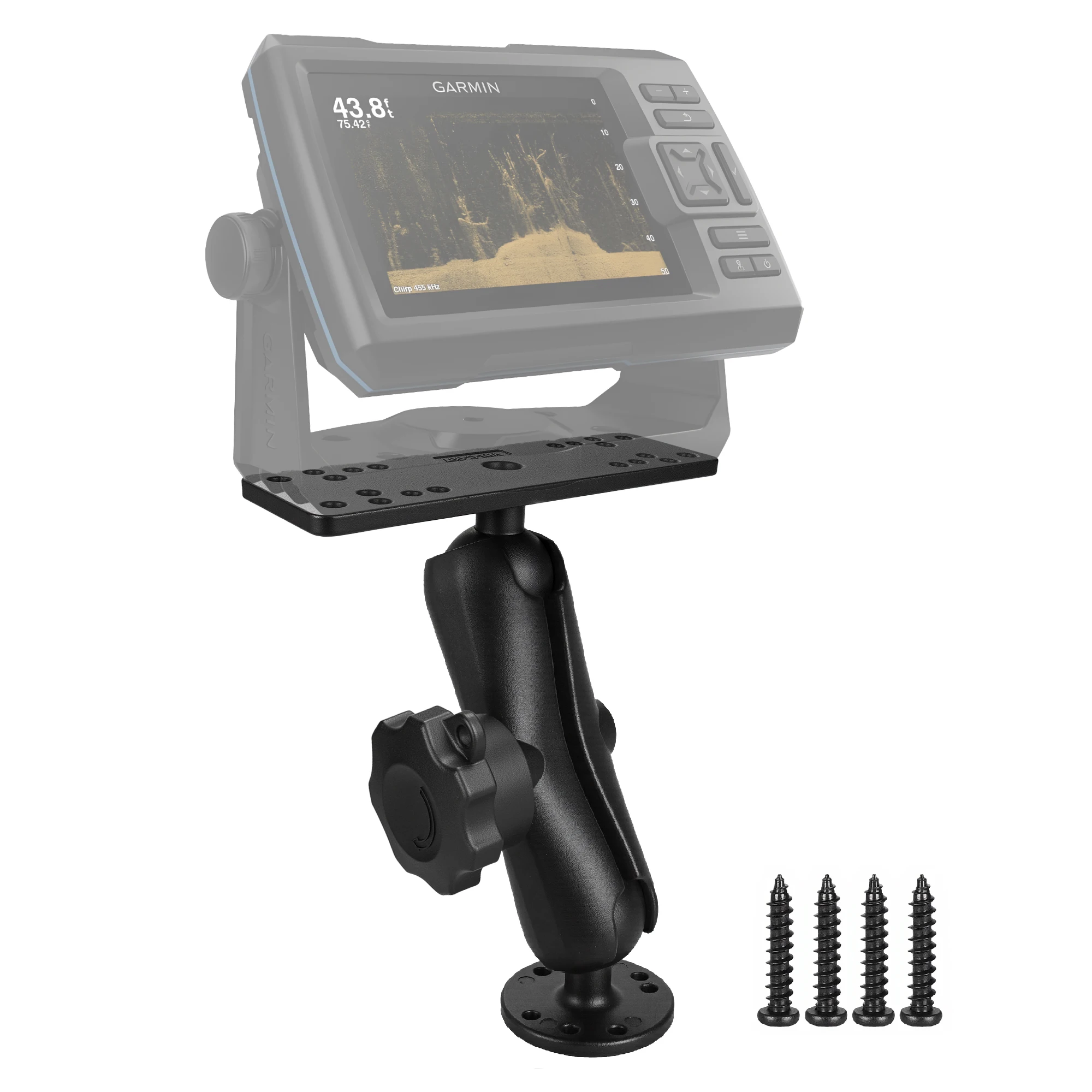 Aluminum Anti-Theft Fish Finder Mount with 1.5
