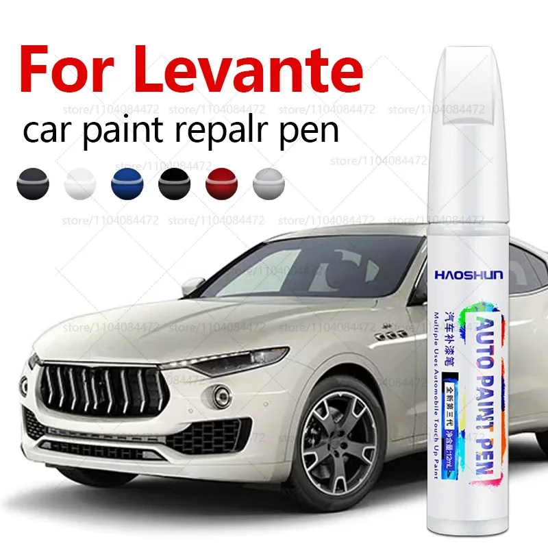Bolígrafo de reparación de pintura de coche para Maserati Levante 2016-2025, accesorios de reparación de arañazos, blanco 268A, negro, NMN, azul, 406C, gris, 571A