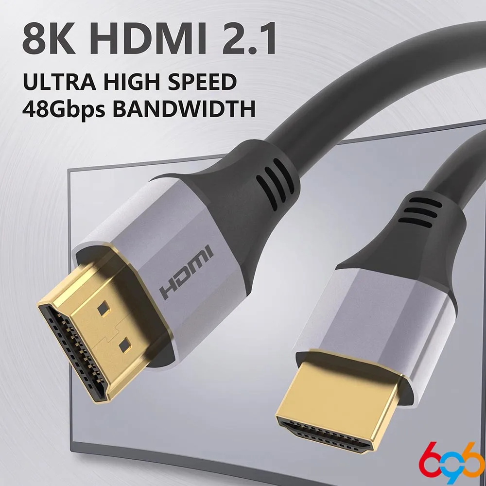 2.1 HDMI‑Compatible Ultra High‑Speed Cable 8K 4K HDR 48Gbps Cord for HDTV PS5 PS4 Laptop Projector Multiple Lengths Available