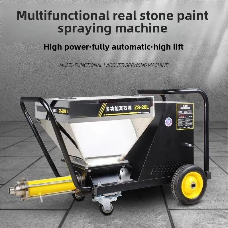 Imagen 5: Máquina pulverizadora de pintura de piedra real Power Putty, multifuncional, para mortero de cemento, impermeable