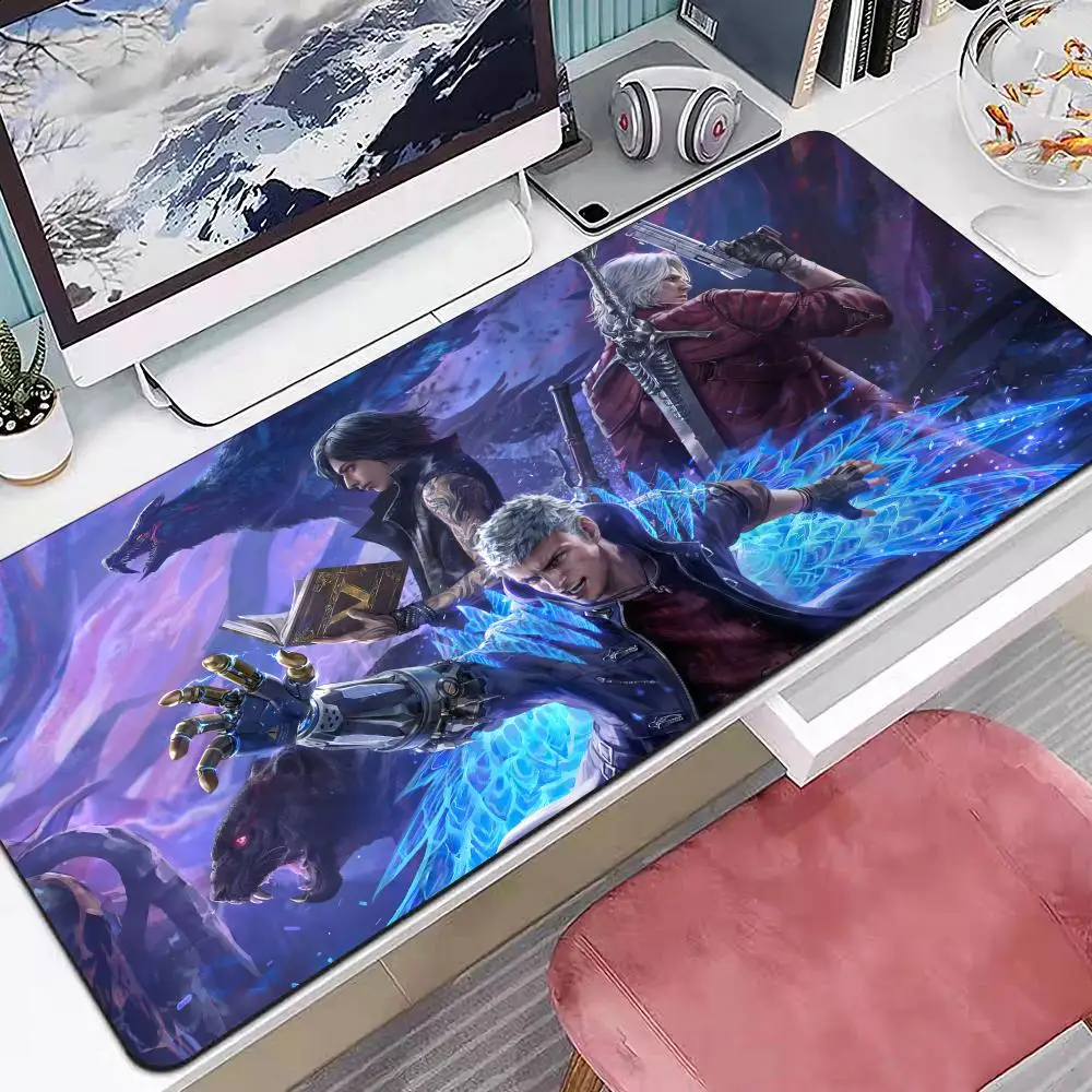 Devil May Cry 5 Mouse Pad Multiple Sizes Large Square Computer Office Game Table Mats Rubber Anti-slip Mousepads
