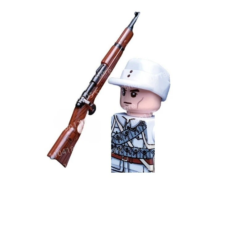 Personal militar MOC, líder de equipo, bloques de construcción, terceros, bloques de construcción de la Segunda Guerra Mundial, ensamblaje de soldado