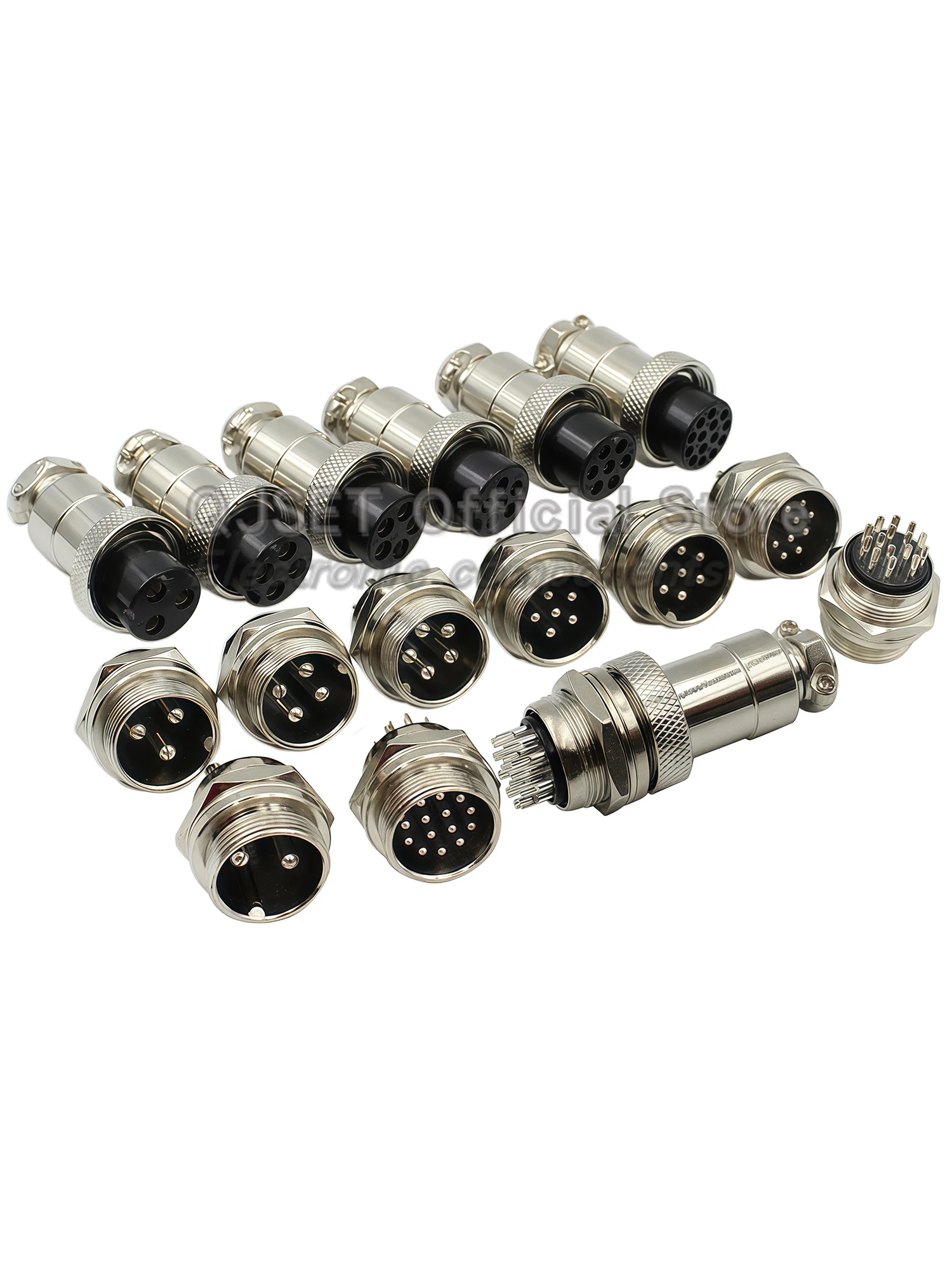 2 szt. Złącza lotnicze 20mm GX20-2 Piny 3 4 5 6 7 8 9 10 12 14 Piny 15 Żeber Męskie i Żeńskie Złącza Kablowe GX20 — zdjęcie produktu 7