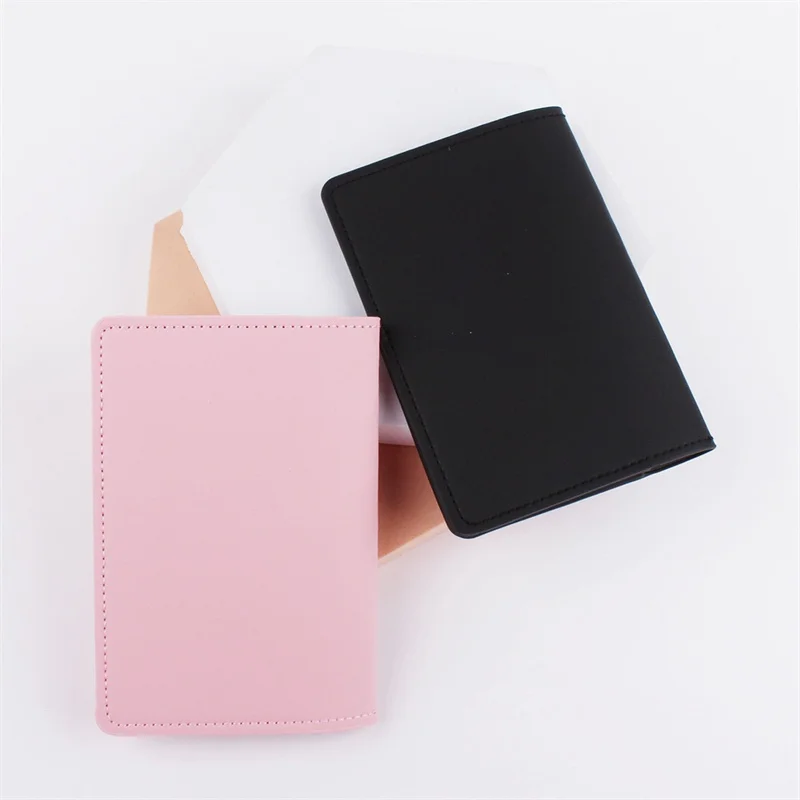 New PU Leather Airplane Travel Passport Cover PU One Card Bit Passport Case Passport Holder Protector Wallet Travel Accessories