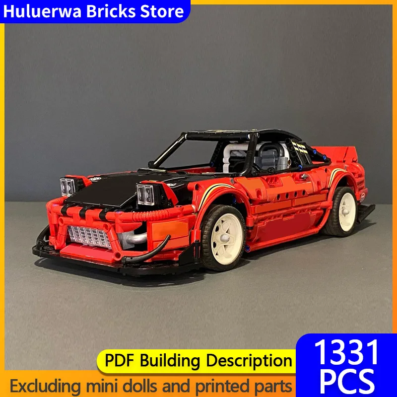 

Speed Hypercar Model MOC Building Bricks 180SX Track Attack Hypercar Modular Technology Gifts Holiday Assemble Children Toy Suit