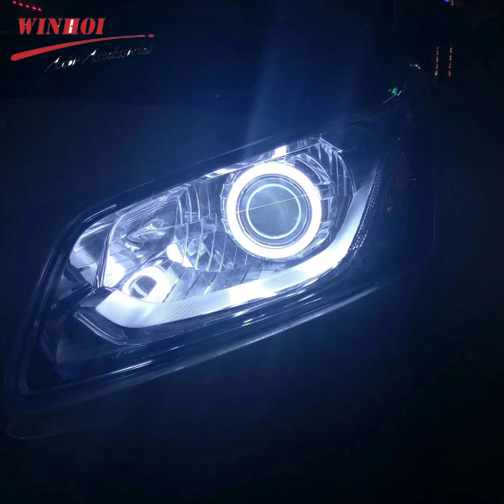 Led Angel Eyes White Red Blue Yellow Moto Halo Ring Light Angel\'s Eye Headlamp DRL Daytime Running Lamp Led Bulb Car Accessories