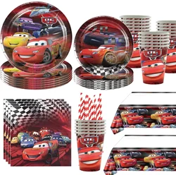 Auto decorazioni per feste di compleanno palloncini Cartoon Lightning McQueen tema Baby Shower forniture per feste di compleanno per bambini