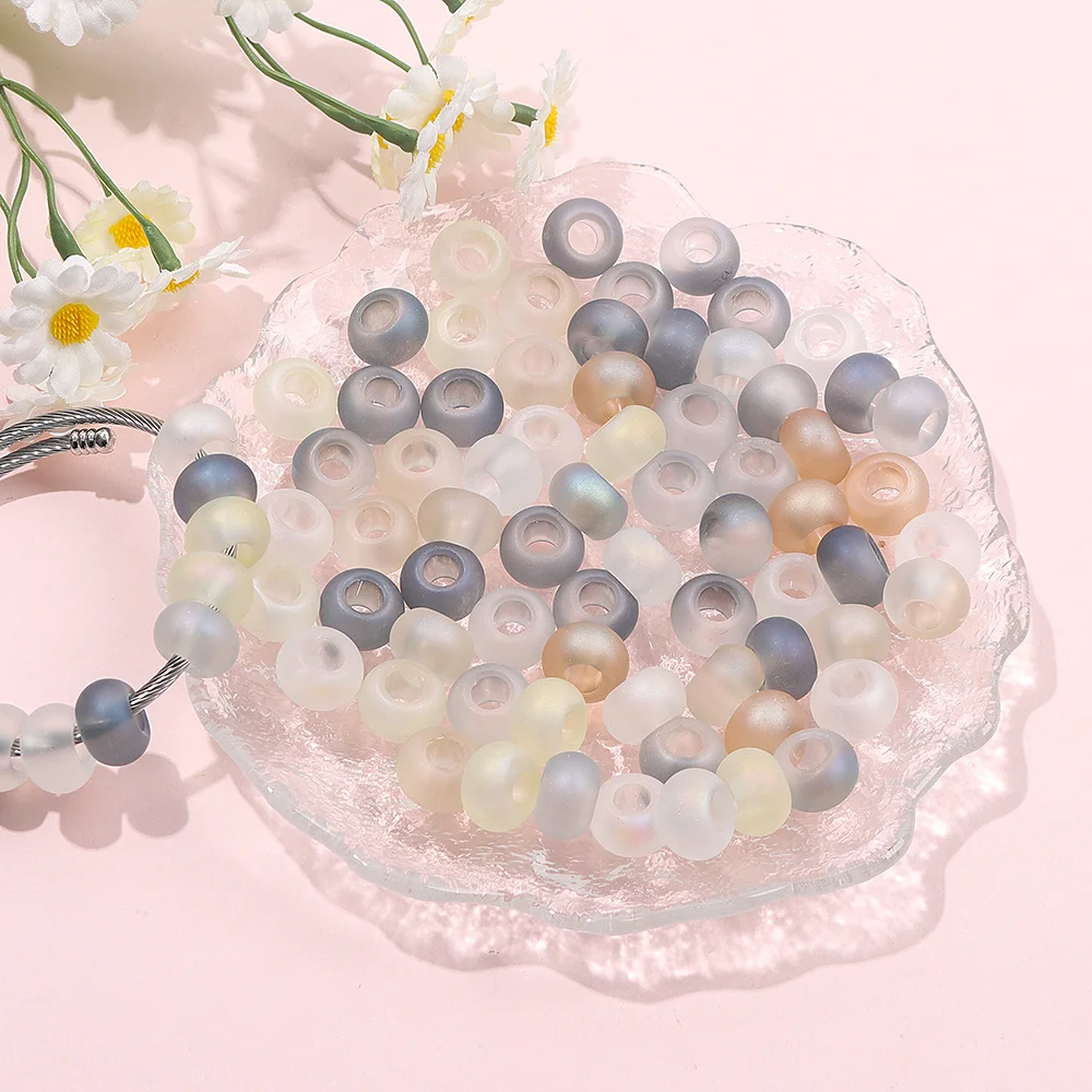 3/12/24/36pcs Multi-color Resin Creative Large Hole Beads, Used for DIY Accessories, Christmas,Halloween,Thanksgiving Decoration