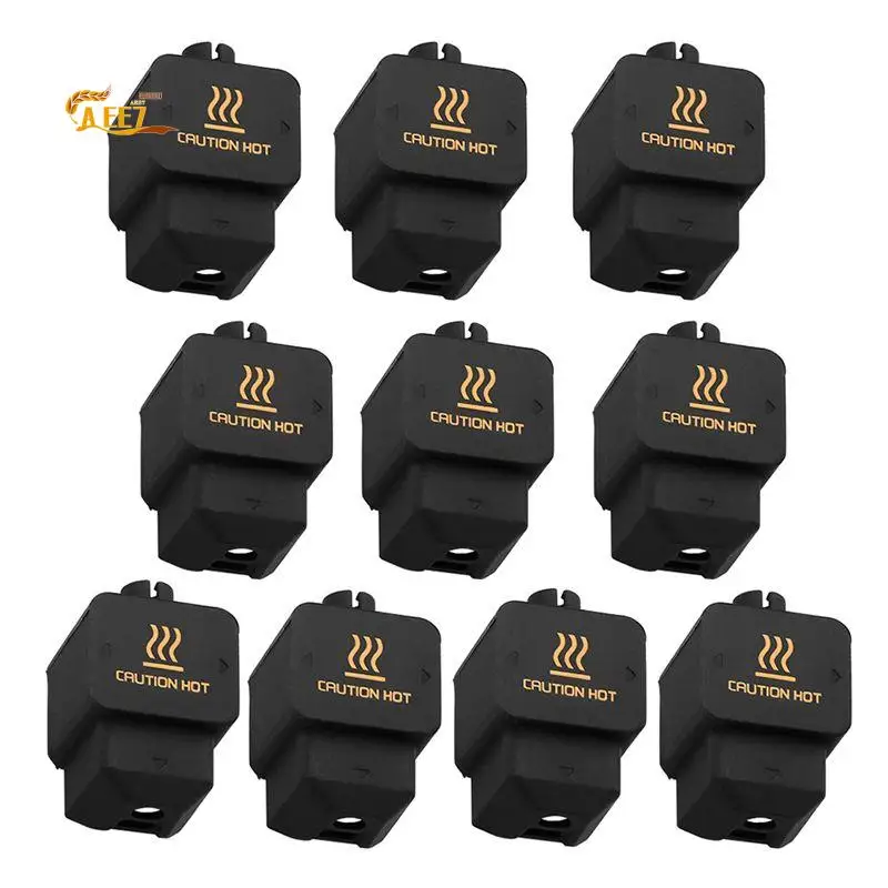 AEE7-Silicone Protective Sleeve For Bambu Lab H2D Hotend Heating Block Silicone Cover Kit For 3D Printer Accessories 10 Pcs
