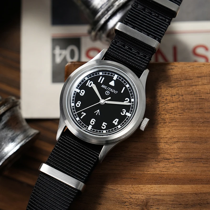 Militado ML22 Limited Edition Quartz Watch Miyota 2035 Movement K1 Glass Vintage Watch BGW9 C3 Luminous 10Bar Men's Watch