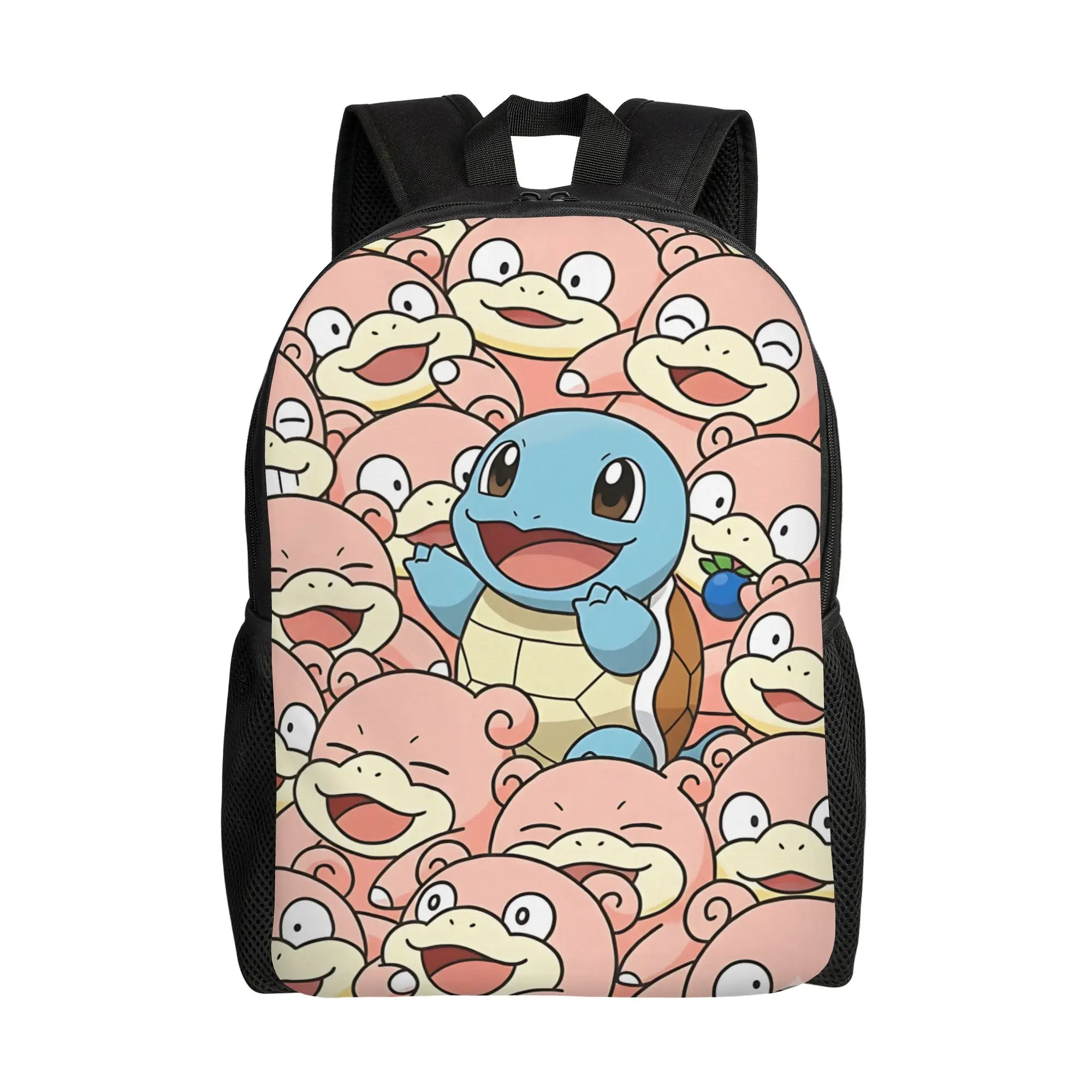 Fashion Cartoon Pokemon Theme Backpack ita bag  mochila Vintage Travel Zipper Closure Rucksack