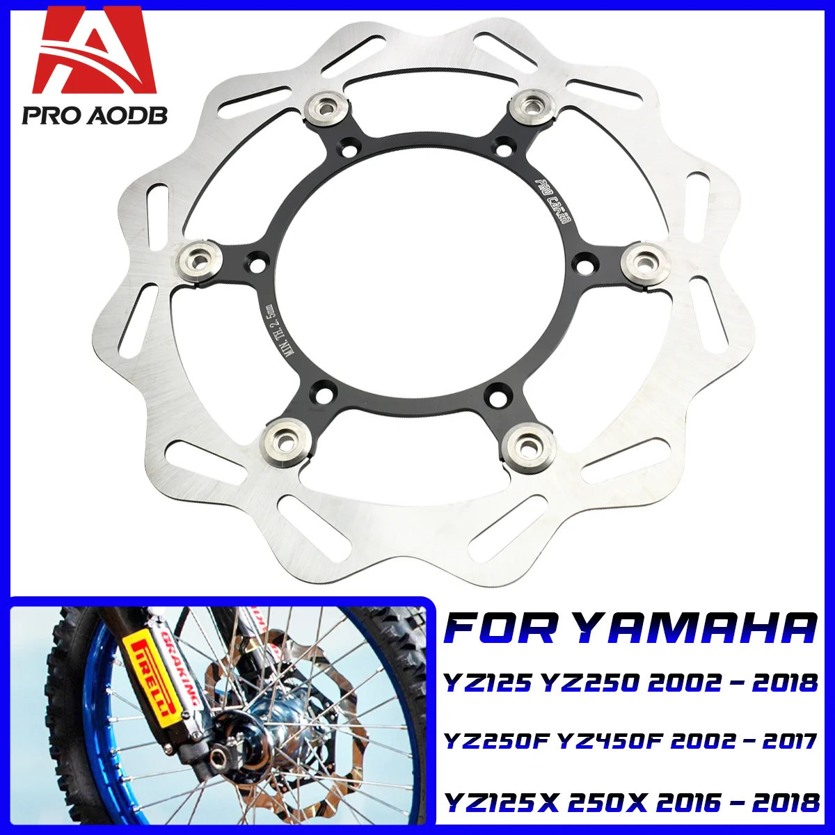 320 мм мотоциклетный передний и задний тормозной диск, ротор для Yamaha YZ250FX YZ450FX 2015-2018 YZ125X YZ250X YZ250F YZ450F WR250F 2021