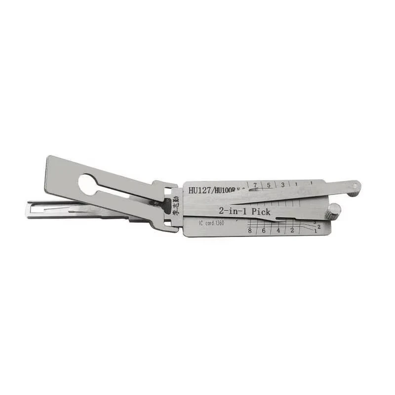 Original Lishi HU127/HU100R v.3 EXT 2-in-1 Schlosserwerkzeug Schlossöffner & Decoder – Detail 4