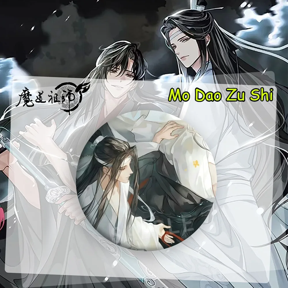 

Mo Dao Zu Shi аниме мерч значок Wei Wuxian Lan Wangji пара версия кулон рюкзак украшения для одежды веер коллекционный подарок