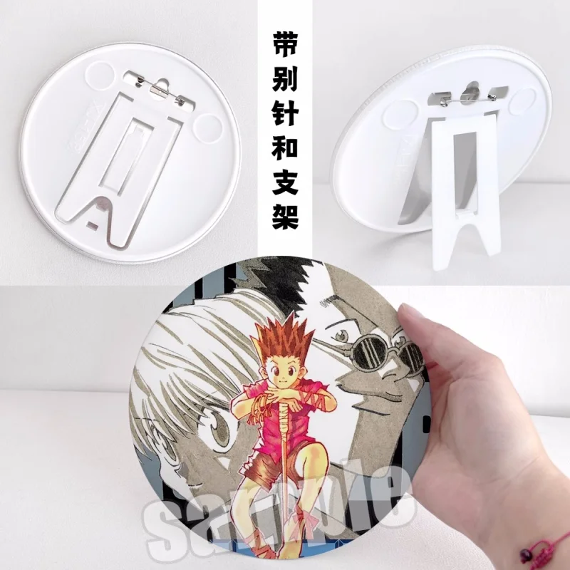 Anime HUNTER×HUNTER Killua Zoldyck Bedge Collect Backpack Badge 16cm Button Brooch Pin Souvenir Stand Figuras Cosplay 7064