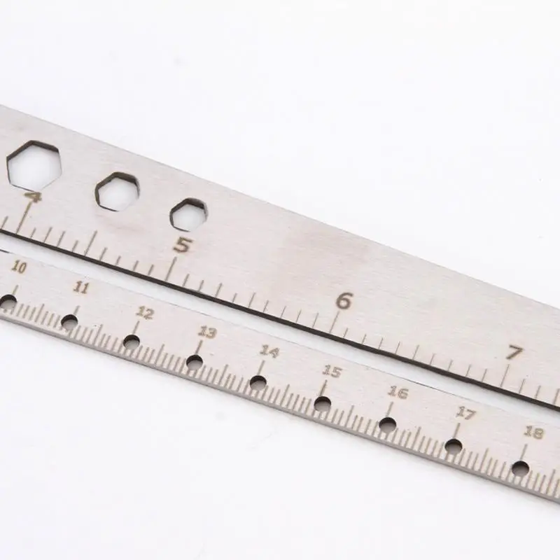 Geometric Ruler Stainless Steel Scale Ruler Metal Ruler Scale Ruler Multifunctional Drafting Tools & Kits For Architects