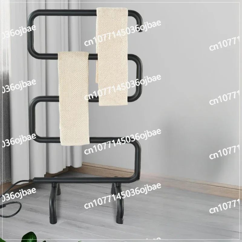 Electric Heating Towel Floor Stand Holder Rail, Constant Temperature Warmer Rail, Bathroom Dryer, S Shape