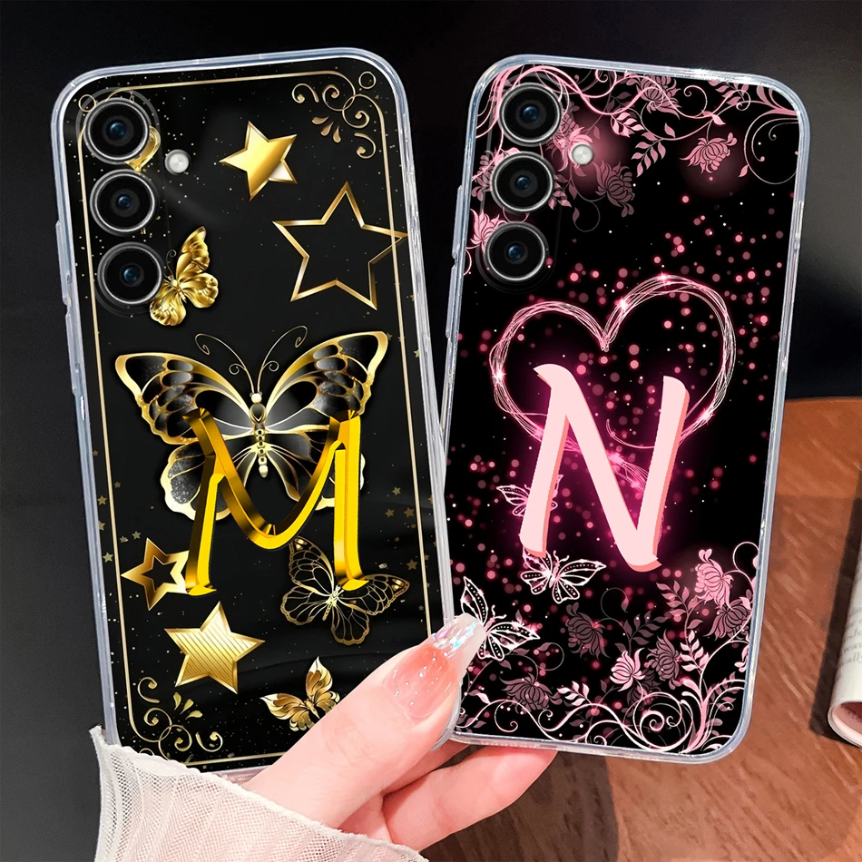 For Samsung Galaxy S25 Plus Ultra S25 Edge S25FE Phone Case Fashion Star Letters Lightweight Shell Soft TPU Clear Silicone Funda #2
