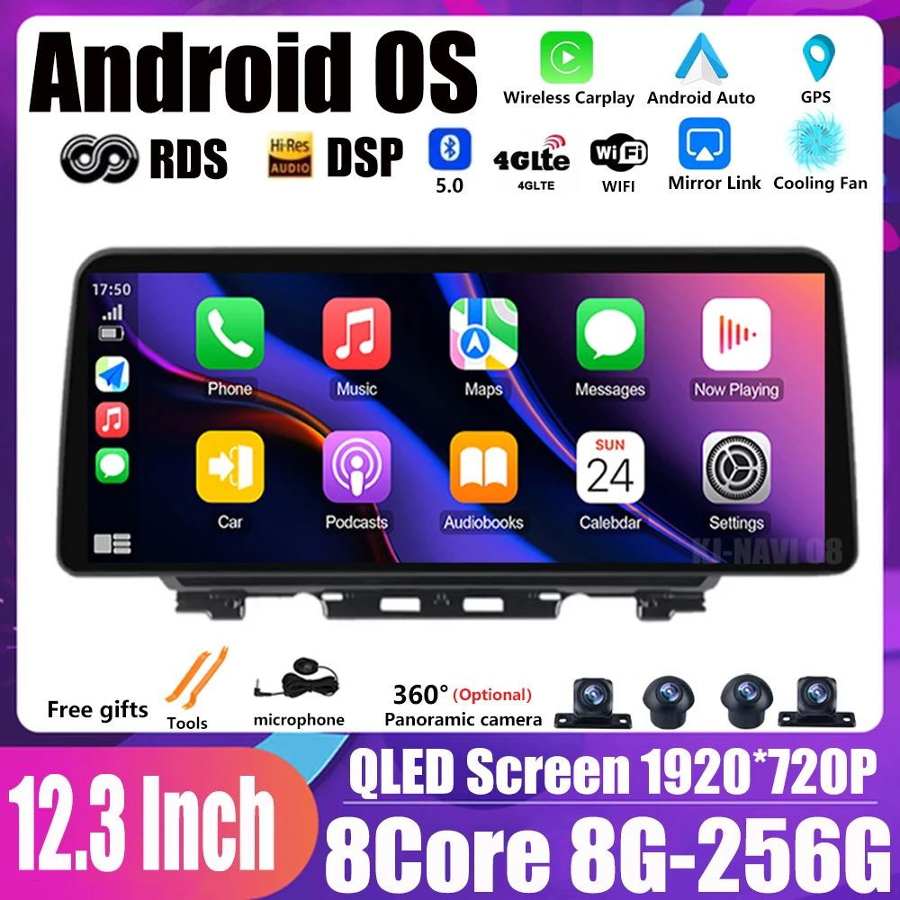 For Suzuki Jimny JB64 2018-2020 Android Auto 12.3 Inch Multimedia Video Player Car Radio Stereo GPS Navigation 8+128G Carplay