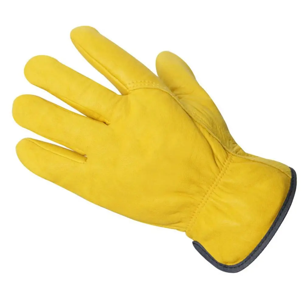 A Pair Cleaning Thickened Freezer Cold Leather Garden Plush Work Gloves Winter Warm Driving Gloves Labor Gloves