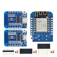 D1 Mini TYPE-C/MICRO USB ESP8266 ESP-12F CH340G V2 WIFI Development Board D1 Mini NodeMCU Lua IOT Board 3.3V With Pins