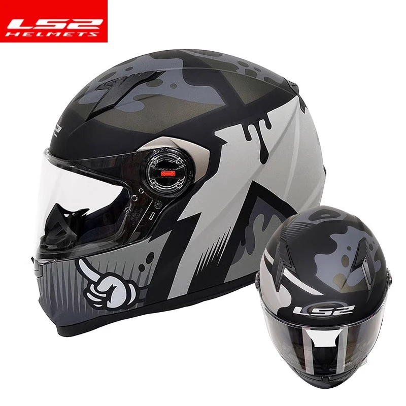 Original LS2 FF358 motorcycle helmet LS2 full face racing helmets