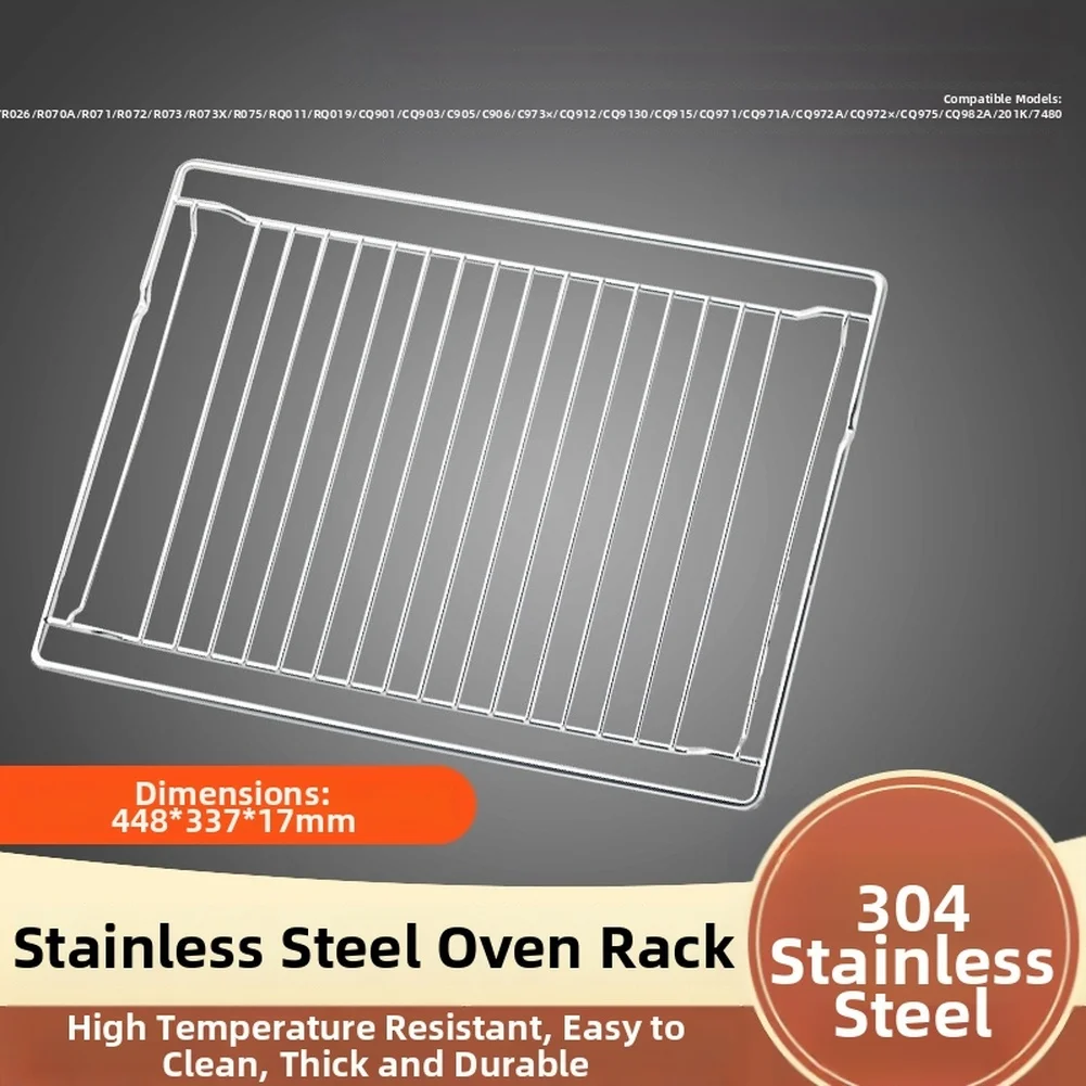 1PCS Stainless Steel 304 Oven Rack Thickened Heavy Duty Baking Grill For Built In Oven Heat Grill Grate Kitchen Cooking Tools