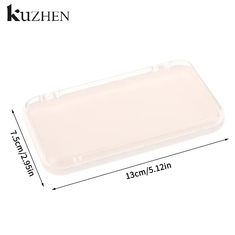 Portagioie in plastica trasparente Custodia per unghie a pressione Scatola portaoggetti rettangolare per esposizione di unghie finte e elementi essenziali per il salone con coperchio