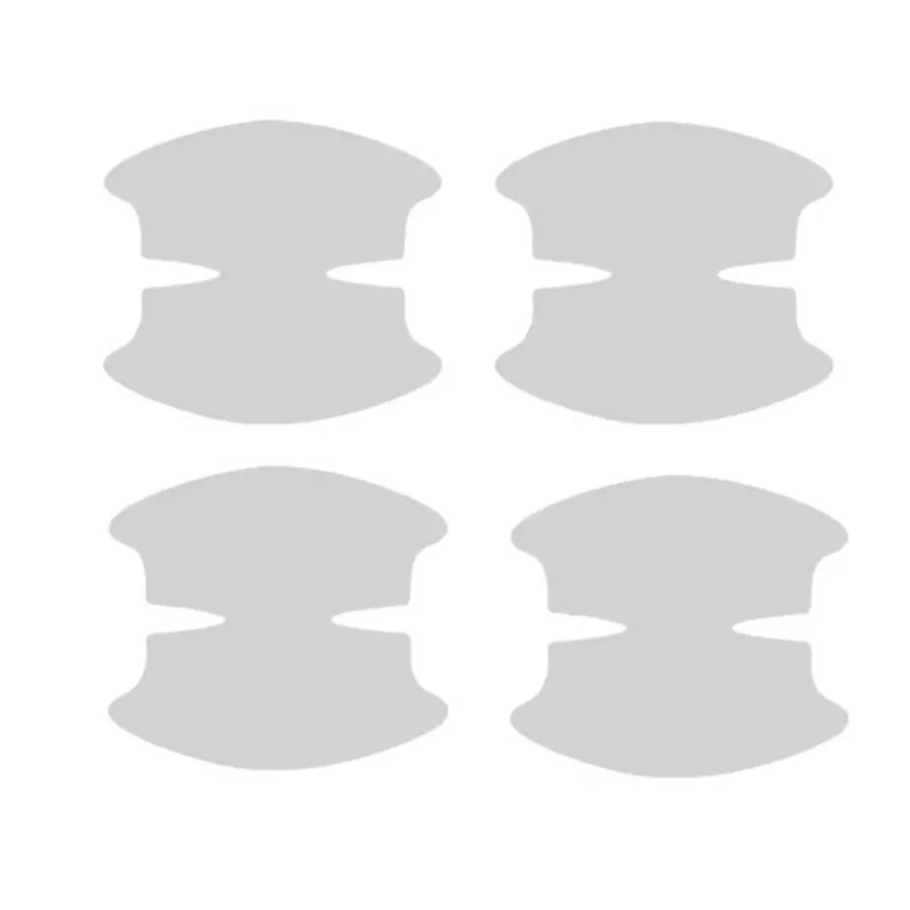 TPU Material Door Bowl Protection Stickers Universal Fit Clear Invisible Door Handle Protection Stickers Anti-Scratch Coating
