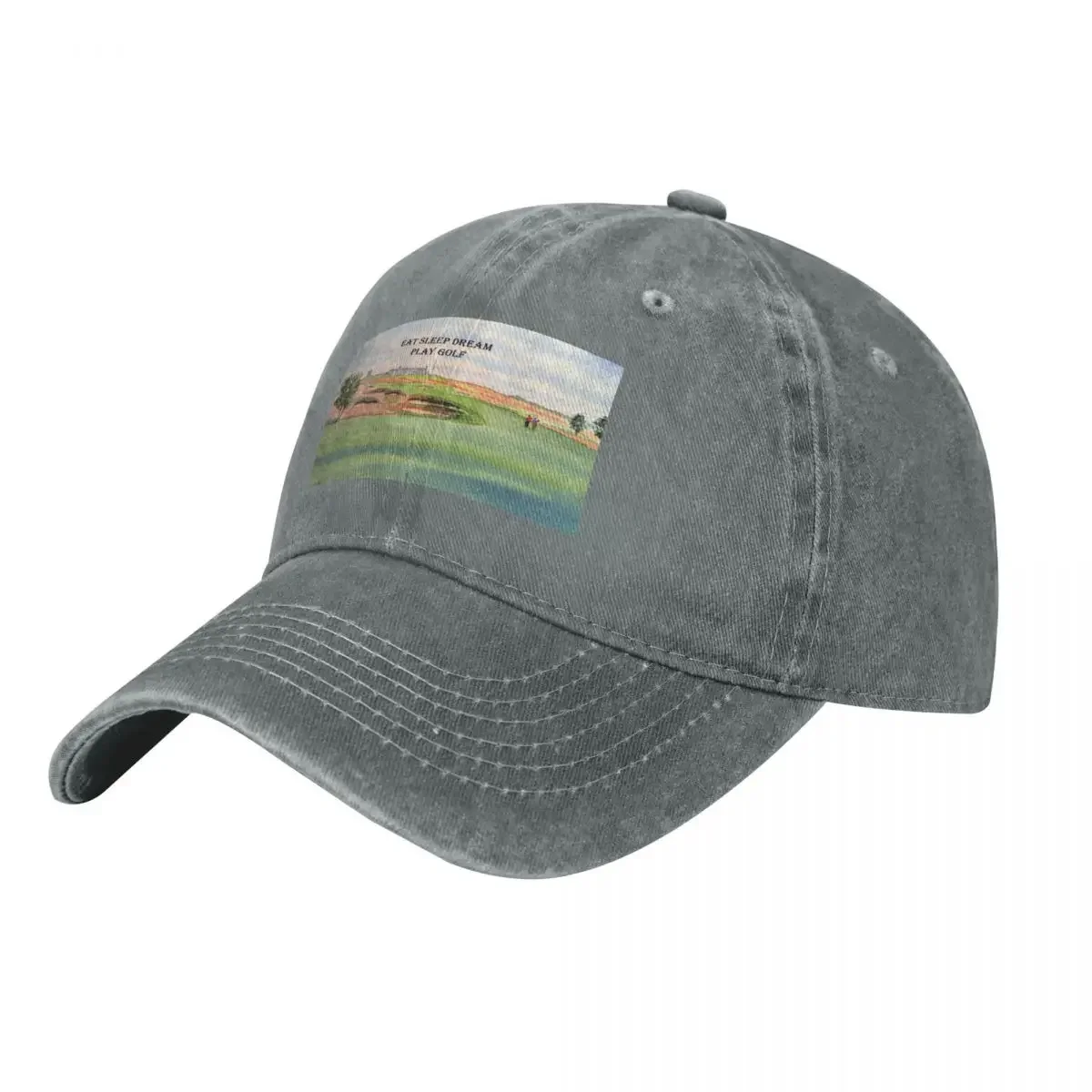 Gorra de béisbol con diseño del campo de golf Shinnecock Hills, con la frase Eat Sleep Dream Play Golf, estilo western, nueva, para hombre y mujer