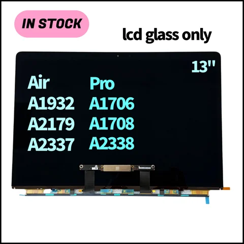 100% Tested A2337 A2338 New LCD Panel For Macbook Pro /Air A1706 A1708 A1932 A2179  LCD Screen Display Assembly 2016-2020 Year