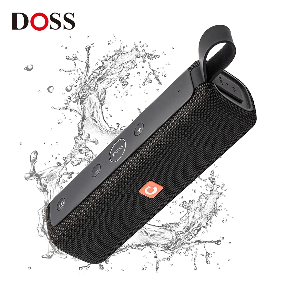 DOSS E-go II Outdoor Bluetooth Speaker 12W Superior Sound and Bass Music Sound Box IPX6 Waterproof 12H Playtime Portable Speaker