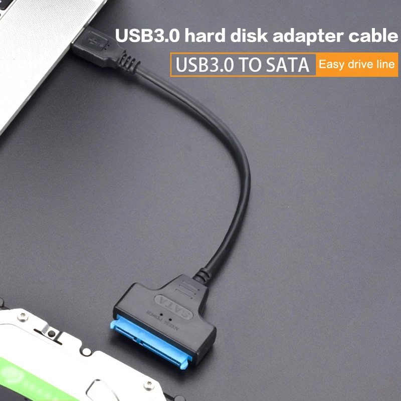 SATA To USB 3.0/Type-C/2 In 1 USB3.0 Type-C Cable Up To 6 Gbps For 2.5 Inch External HDD SSD Hard Drive SATA 3 22 Pin Adapter