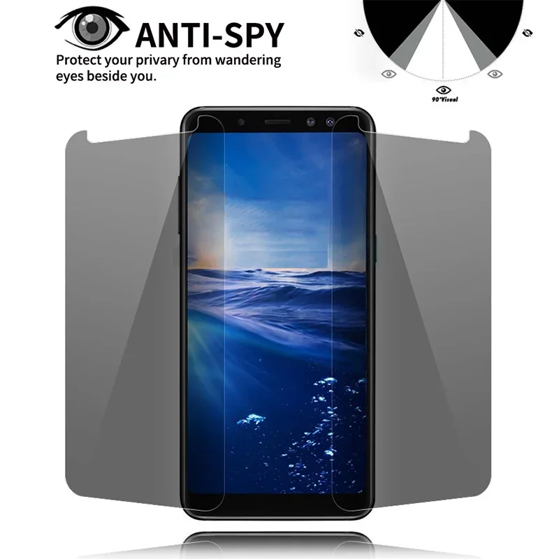 1pcs for Anti-spy Protective Tempered Glass for Umidigi C1 Max C2 2022 Screen Protector on Umidigic1 Privacy Glass