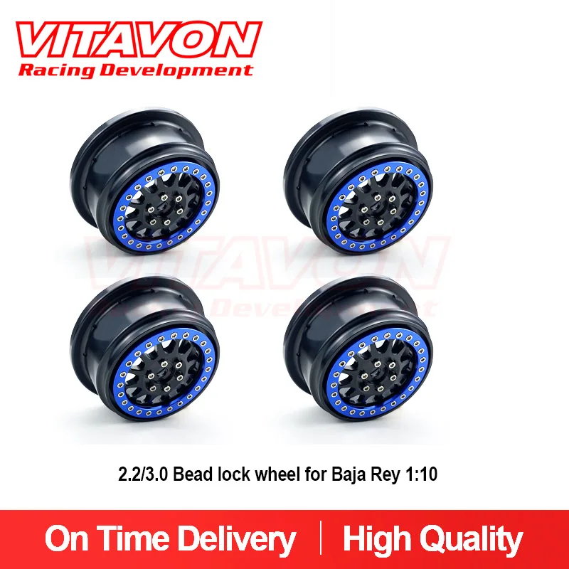 VITAVON CNC Alu Bead Lock Wheel do Losi Baja Rey 1/10, Baja Rey 2.0 1/10, Laser Nut, Raptor R F-150 sprzedaje 4 szt.