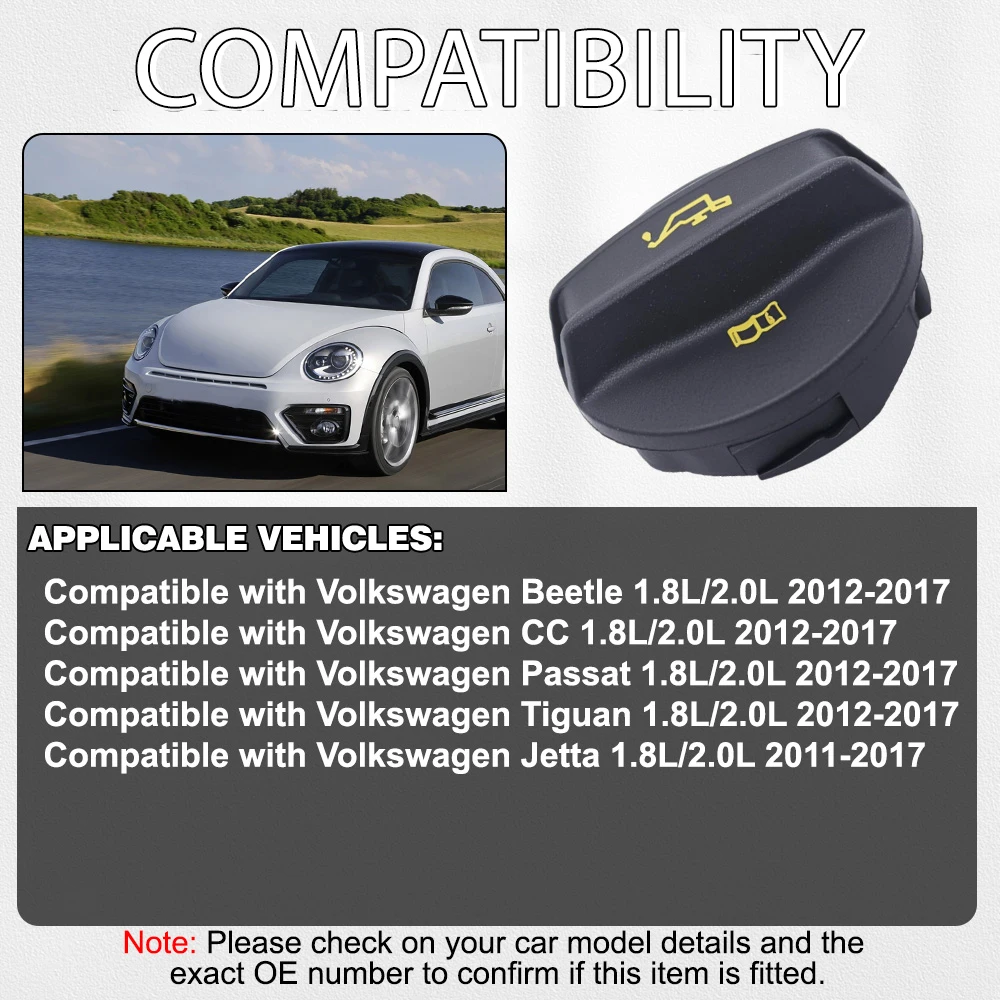 

06К 103485 А 06К-103-485-С 06К 103485 Крышка заливной горловины моторного масла C для двигателей Volkswagen Beetle 1,8 л/2,0 л 2012-2017