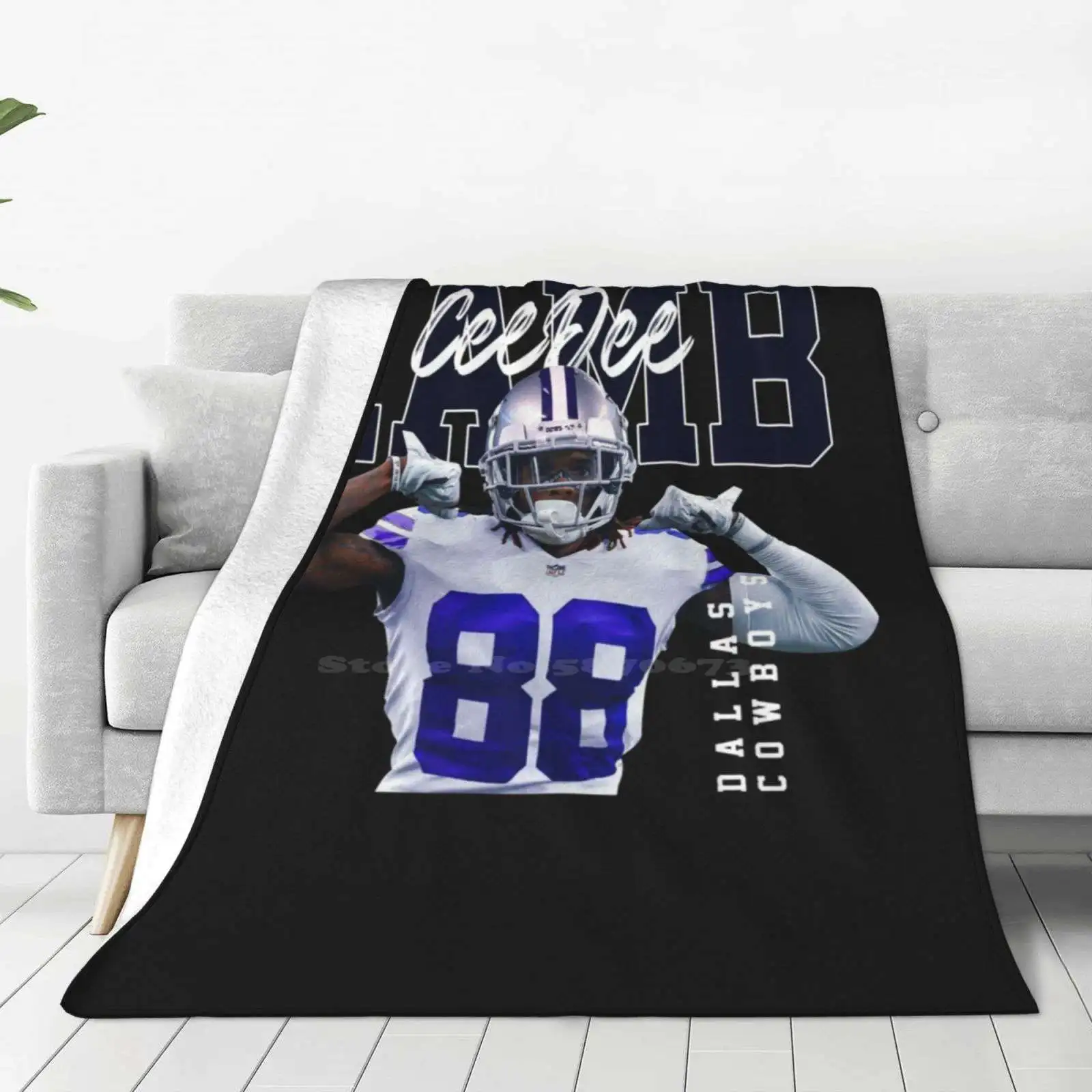 

#Ceedee-- Dallas#Cowboys-Football-Players-Shirt Shaggy Throw Soft Warm Blanket Sofa/Bed/Travel Love Gifts Ceedee Football