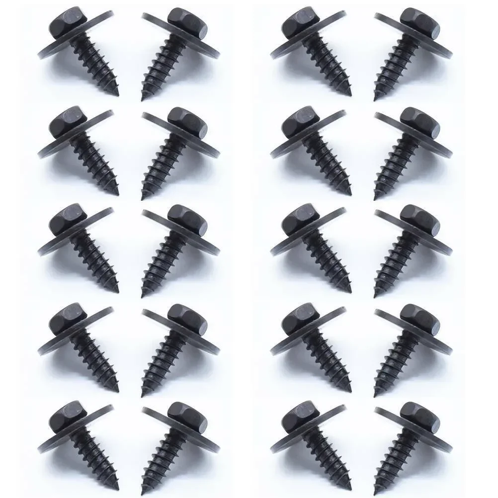 20 Hex Head Screws for For MERCEDES For Benz Underbody Shields and Splash Guard Retainers Metal Fasteners Reliable and