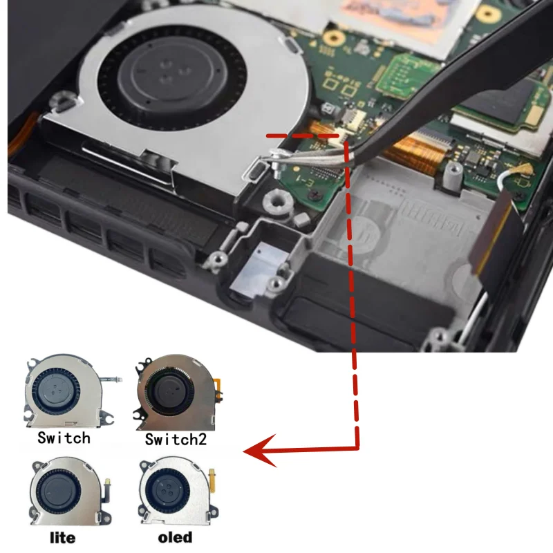 Original Radiation Cooling Fan For NS Switch /Switch2 Consol
