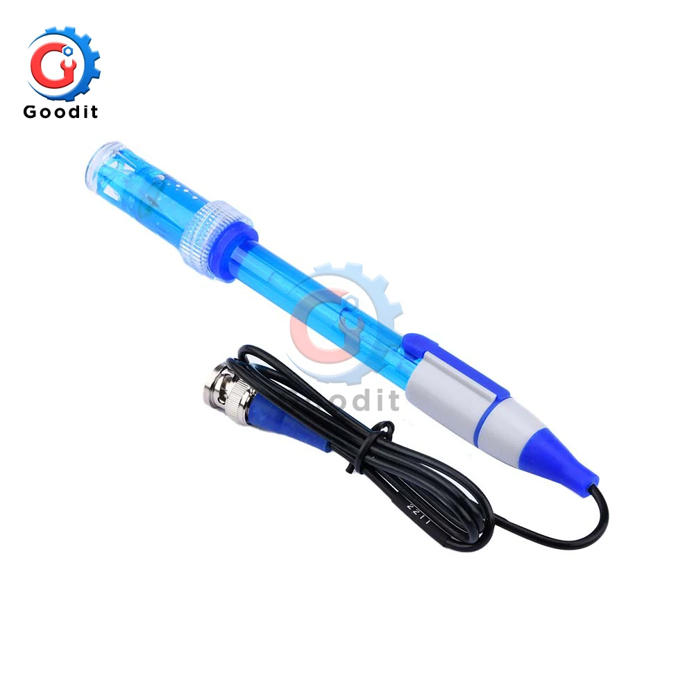 High Quality PH Electrode Probe BNC Connector for Aquarium PH Controller Meter Sensor Refillable PH Electrode Probe PH Tester