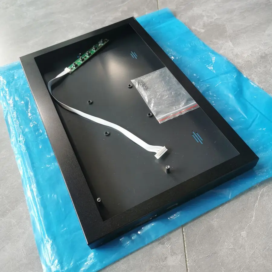 DIY Assembly Portable 58C Metal Case Back Cover Box For 13.3inch-17.3inch LCD Screen Display Panel HDMI+VGA+Audio+DC Port Board