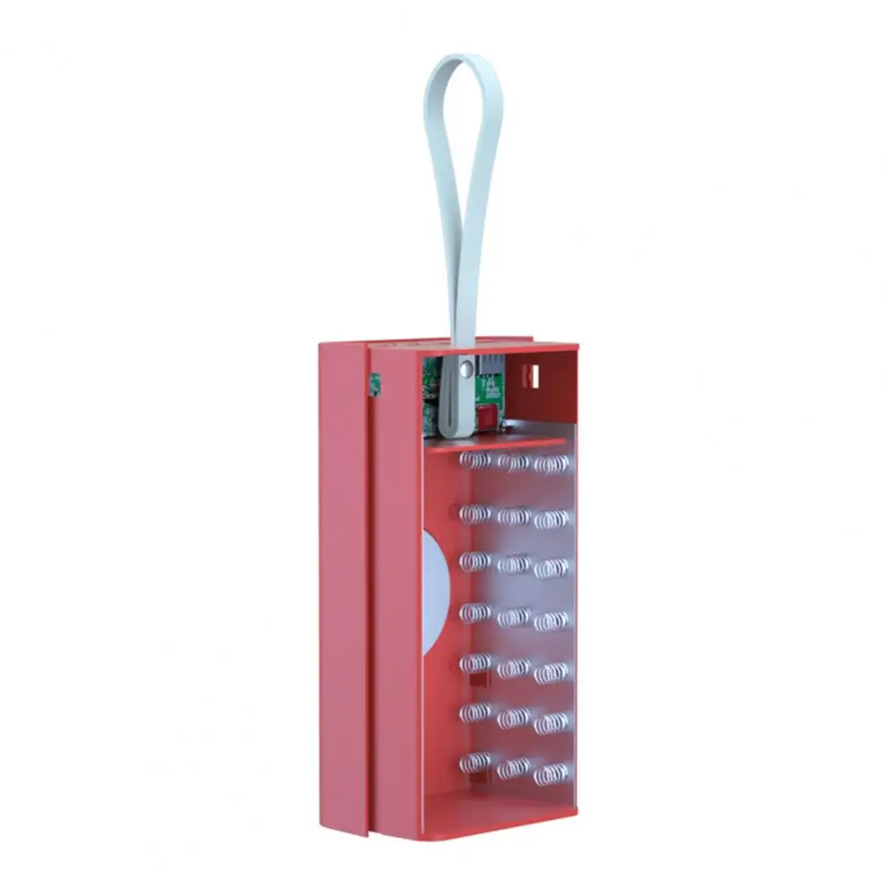 Anti-reverse Connection Power Bank Shell with Lanyard Fast Charging Universal 21x18650 Batteries Portable Charger Shell