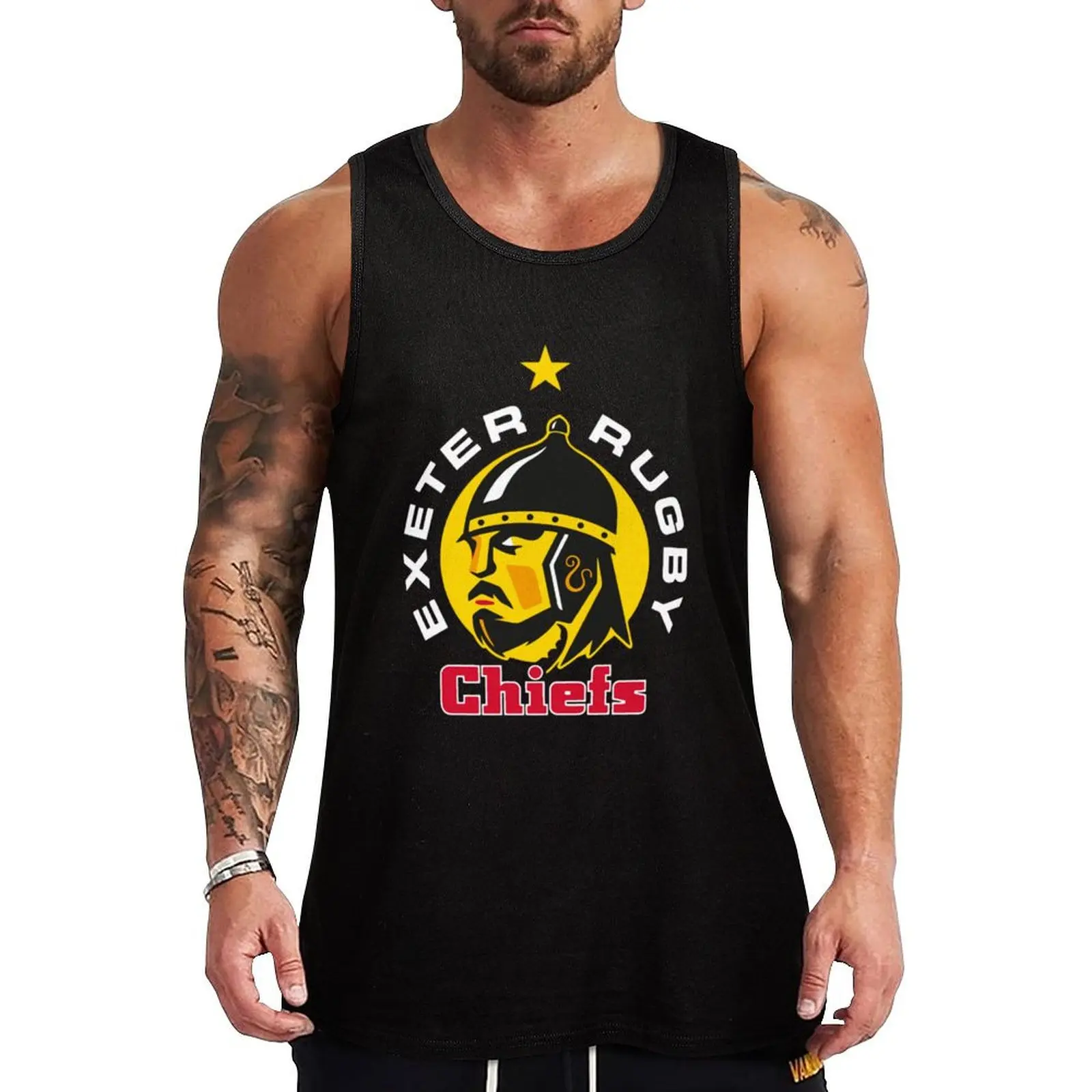 

The Exeter Chiefs Tank Top Men's gym anime gym Men gym sportswear Men's t-shirt