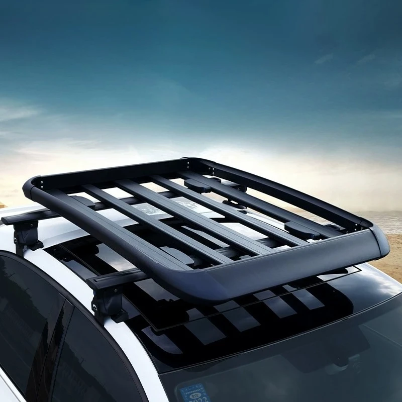 Roof luggage frame SUV car aluminum car luggage rack, universal off-road roof travel basket