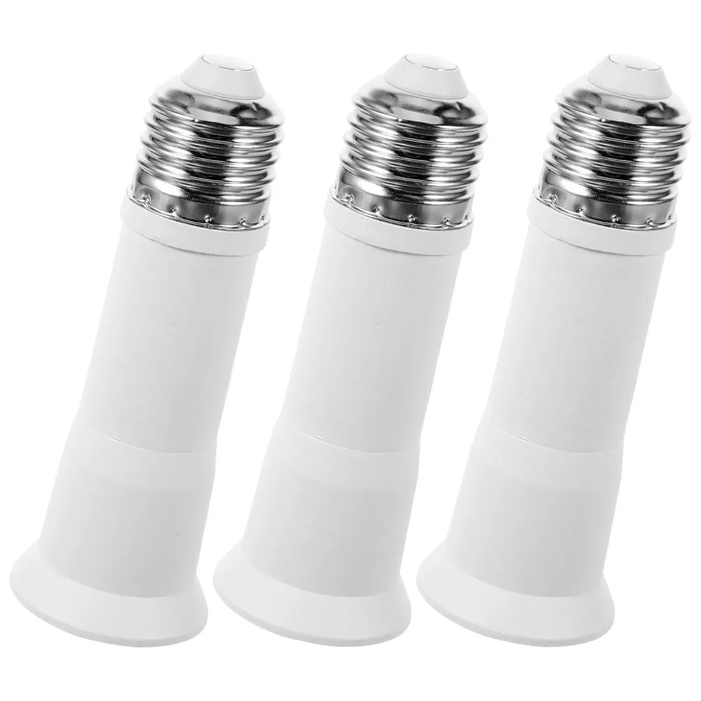 

3pcs E27 To E27 Light Bulb Extender Socket Conversion Adapter For Angle Adjustment, Light For Kitchen Bedroom Shop