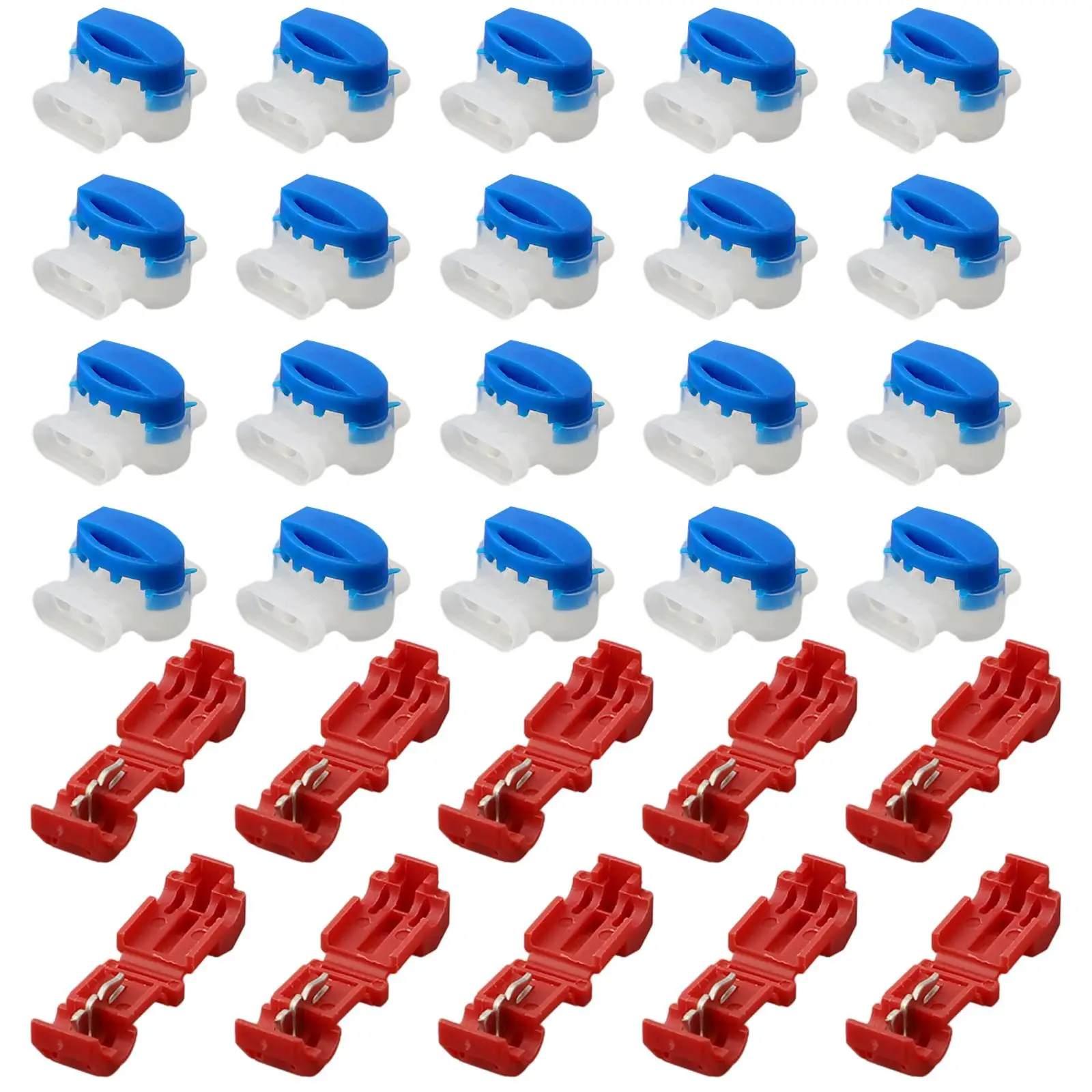

20pcs 314 Cable Connectors 10 Connection Clips Kit For Robotic Lawnmowers Plastic Electrolytic Copper Clamps Power Supply Parts