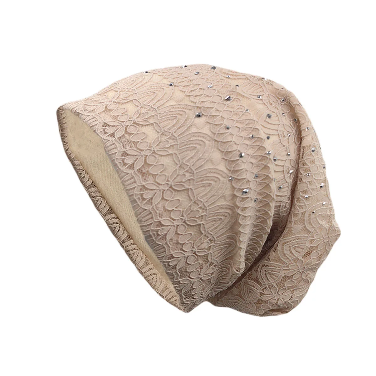 Frauen Warme Stricken Beanie Hut Weiche Frühling Herbst Schädel Hut Outdoor Spot Bohren Mode Mädchen Gorras Beanie Bequeme Hüte – Detail 6