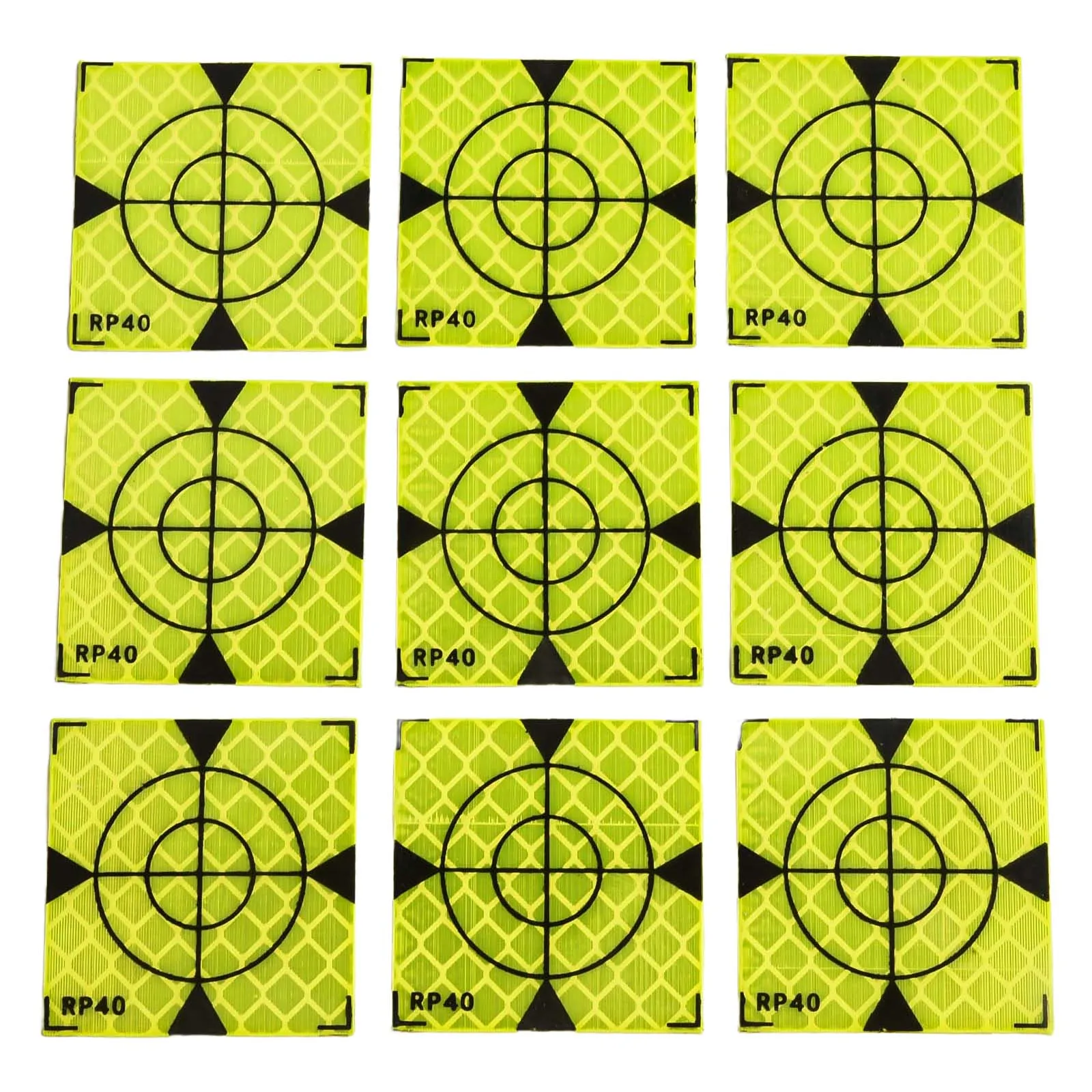 

Reflective Target Sticker Reflective Aiming Target Easy Installation High-quality Material Permanent Marking Construction Sites