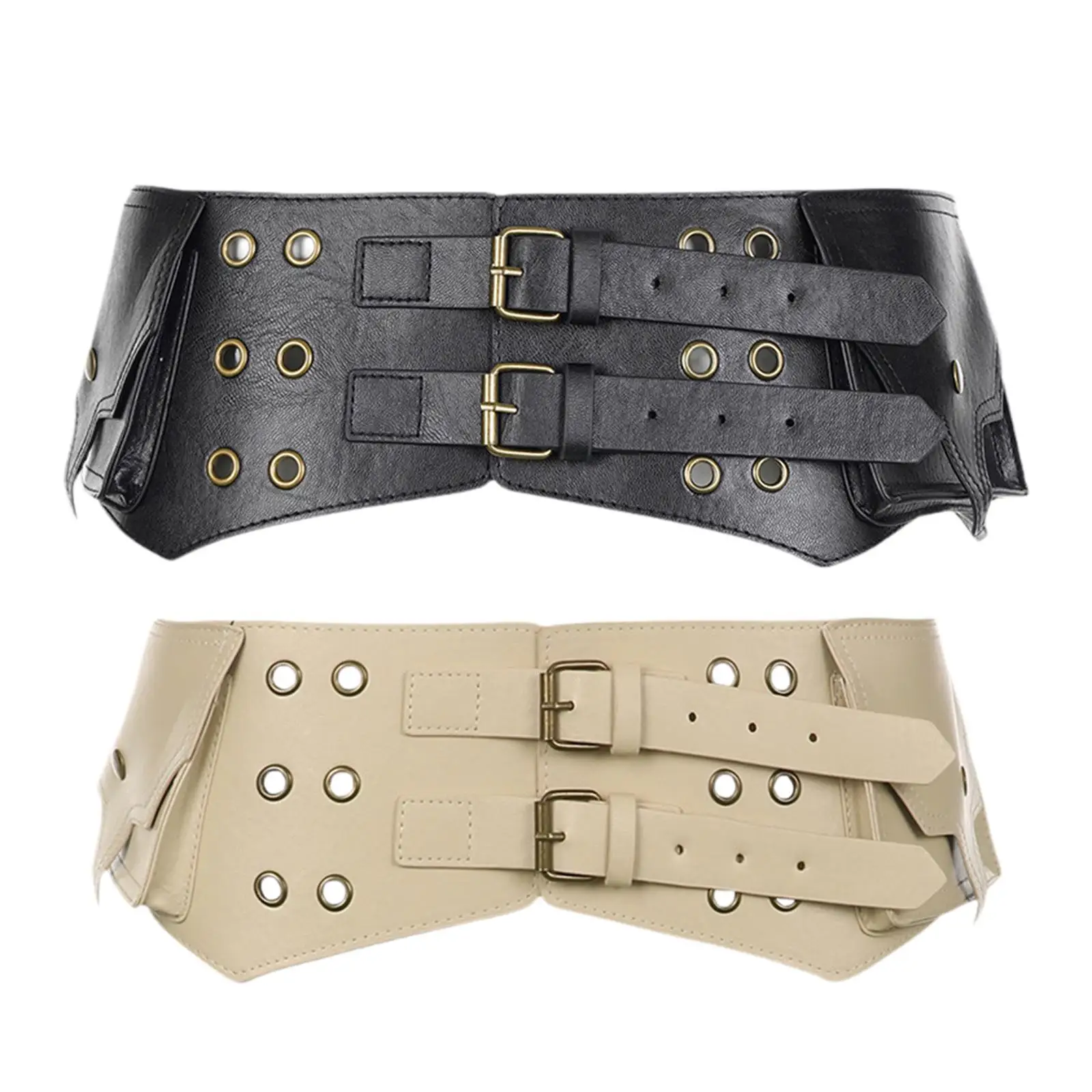 女性ワイドベルト誇張されたレトロデザインリベットベルトコスチュームアクセサリーウエスタンカウガールベルト装飾トレンディ分厚いウエストベルト